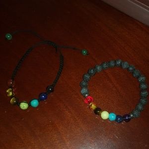 Two chakra bracelets
